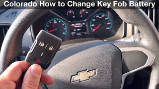 2015 - 2023 Chevrolet Colorado How to change key fob battery / replacement remote battery
