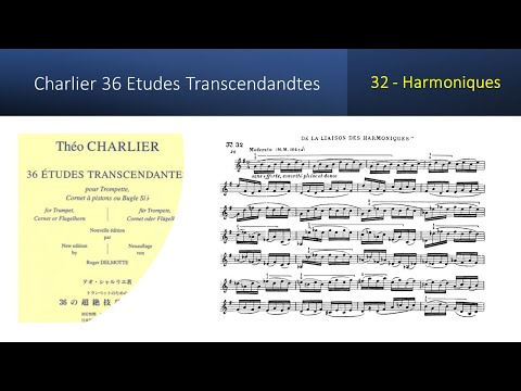 🎺🎺🎺 [TRUMPET ETUDE] Charlier 36 Etudes Transcendandtes  No 32 – (Harmoniques)