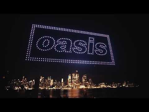 Celestial flies Oasis Live '25 Tour Drone Show | New Jersey