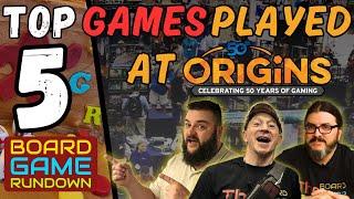 Top 5 Games Played at Origins | WHISKEY WEDNESDAY LIVE @ 8!
