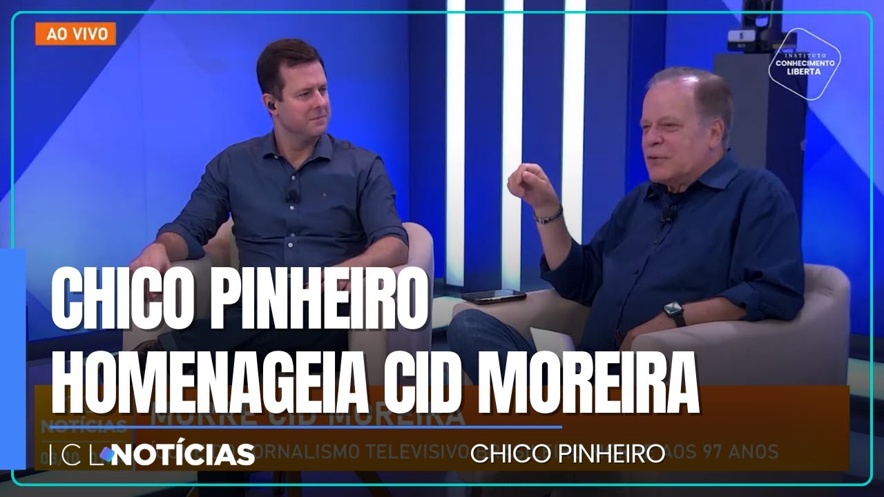 Cid Moreira, a voz mais famosa da TV brasileira, recebe bela homenagem de Chico Pinheiro
