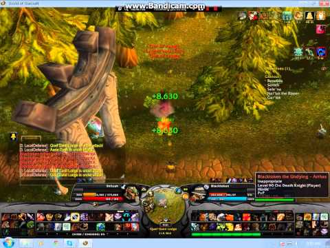 Horde DK tries to gank wrong warrior setting up camfeed