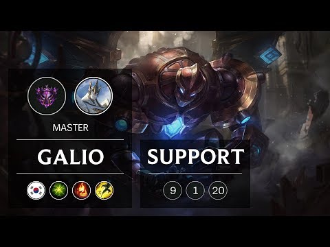 Galio Support vs Alistar - KR Master Patch 9.4