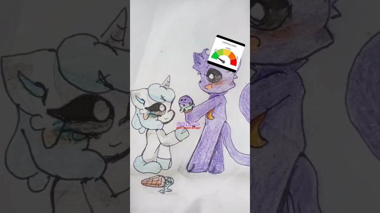 🍦😔🦄Low Cortisol Meme🐈😊🍦 || ib me X trend-ft CatNap & CraftyCorn // #art #fypp