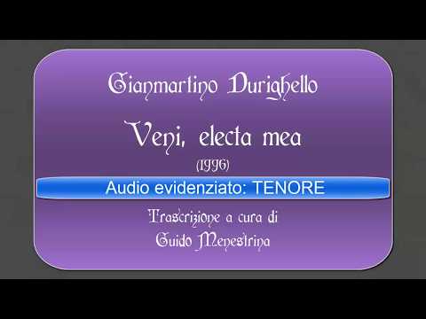 Durighello - Veni electa mea evid TENORE