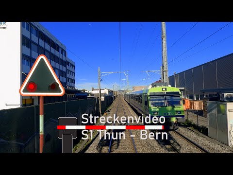 cab ride / Führerstandsmitfahrt S1 Thun - Bern