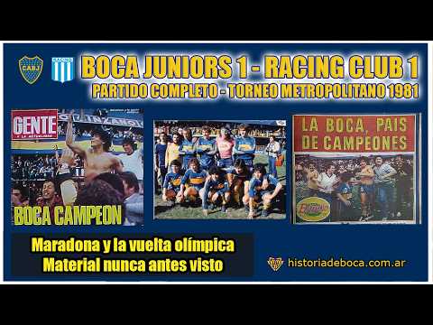 Boca-Racing y el festejo de 1981