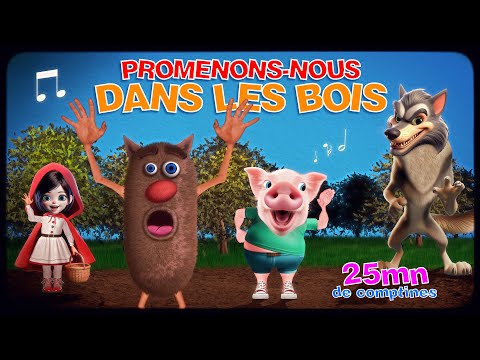 Promenons-nous dans les bois par Foufou (The Wolf's Song in French) 25 mn Comptines en 4K