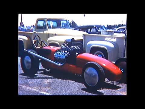 1959 Riverside Raceway early morning pits and action