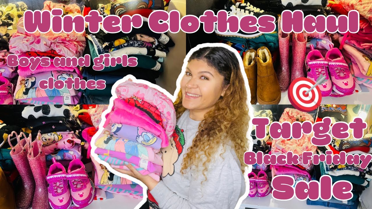 KIDS WINTER CLOTHES HAUL ❄️🛍️ |TARGET CLOTHING HAUL | BLACK FRIDAY HAUL | KIDS CLOTHES | VLOGMAS