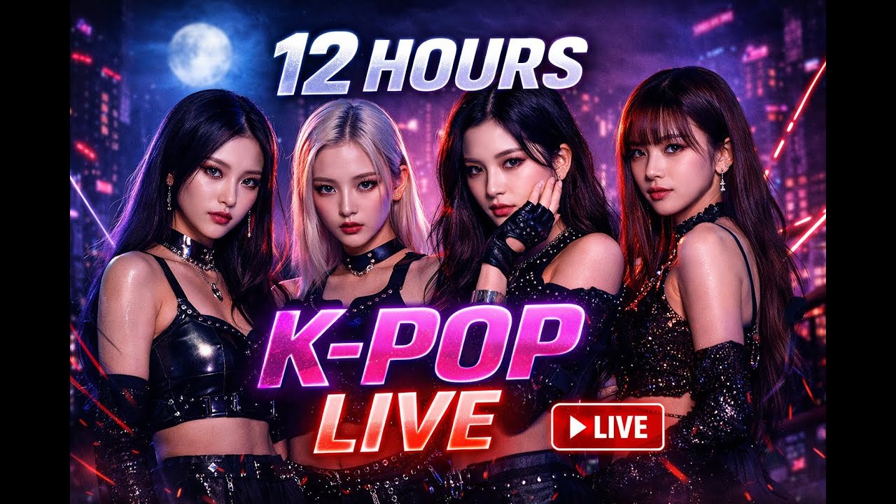 【12 HOURS LIVE】K-POP Girl Crush Playlist｜Dark & Cool Vibes for Work / Study｜Mystic Roses