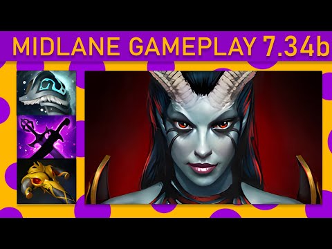 ⭐20 Kills! Queen of Pain Mid Gameplay - Dota 2 Top MMR