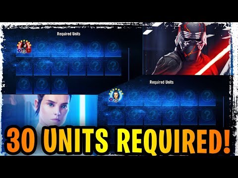 30 UNITS TO UNLOCK NEW KYLO AND JEDI REY!? Jedi Training Rey and Kylo Unmasked Required