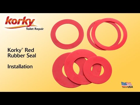 How to install a red rubber seal