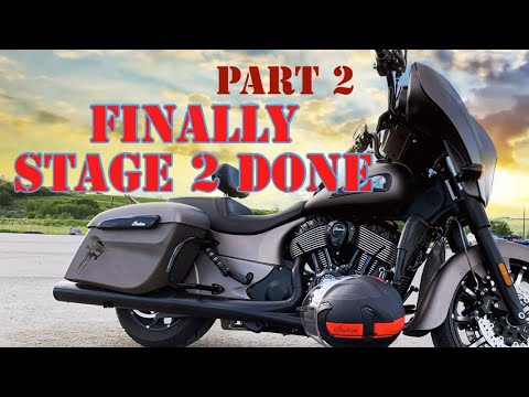 Finally Stage 2 done On Indian Chieftain Dark Horse with Power Vision 3