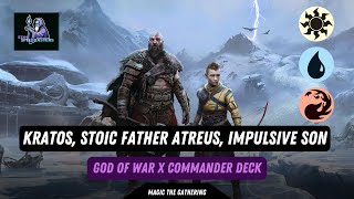 Kratos, Stoic Father/Atreus, Impulsive Son - God of War God Kindred deck