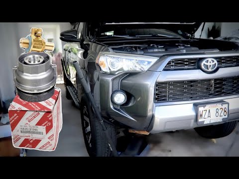 4Runner OEM Metal Oil Filter Housing & Fumoto Drain Valve Install