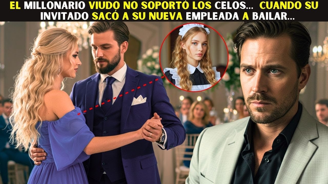 ❤️ EL MILLONARIO VIUDO NO SOPORTÓ LOS CELOS…  CUANDO SU INVITADO SACÓ A SU NUEVA EMPLEADA A BAILAR.