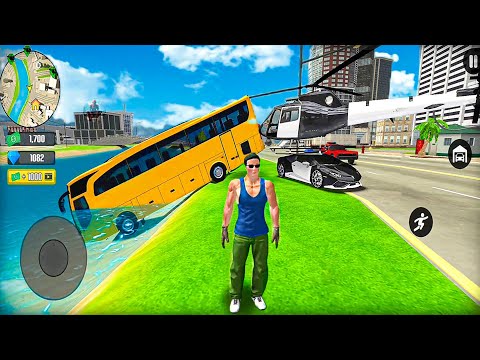 Police Car & Coach Bus Driving in Open World And Exploring The World - Android Gameplay