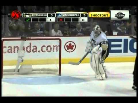 Pittsburgh Penguins @ Vancouver Canucks: Shootout [10-06-11]