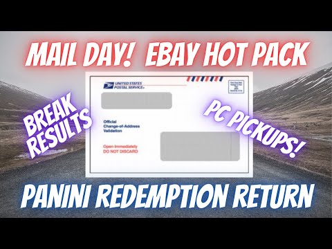 Mail Day: Ebay Hot Pack. Panini Redemption card and breaks and PC pickups