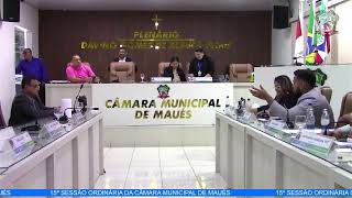 15ª SESSÃO ORDINÁRIA DA CÂMARA MUNICIPAL DE MAUÉS