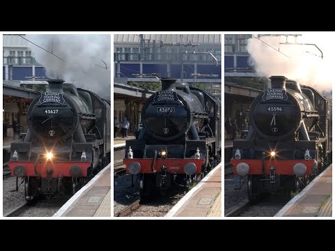 A trio of Stanier Jubilee invasion on the GWR | 45699, 45690 & 45596 power through the south - 2023