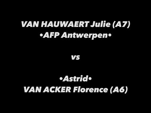 Tennis de Table ·Championnat de Belgique A· 1/2 finale - VAN HAUWAERT Julie vs VAN ACKER Florence