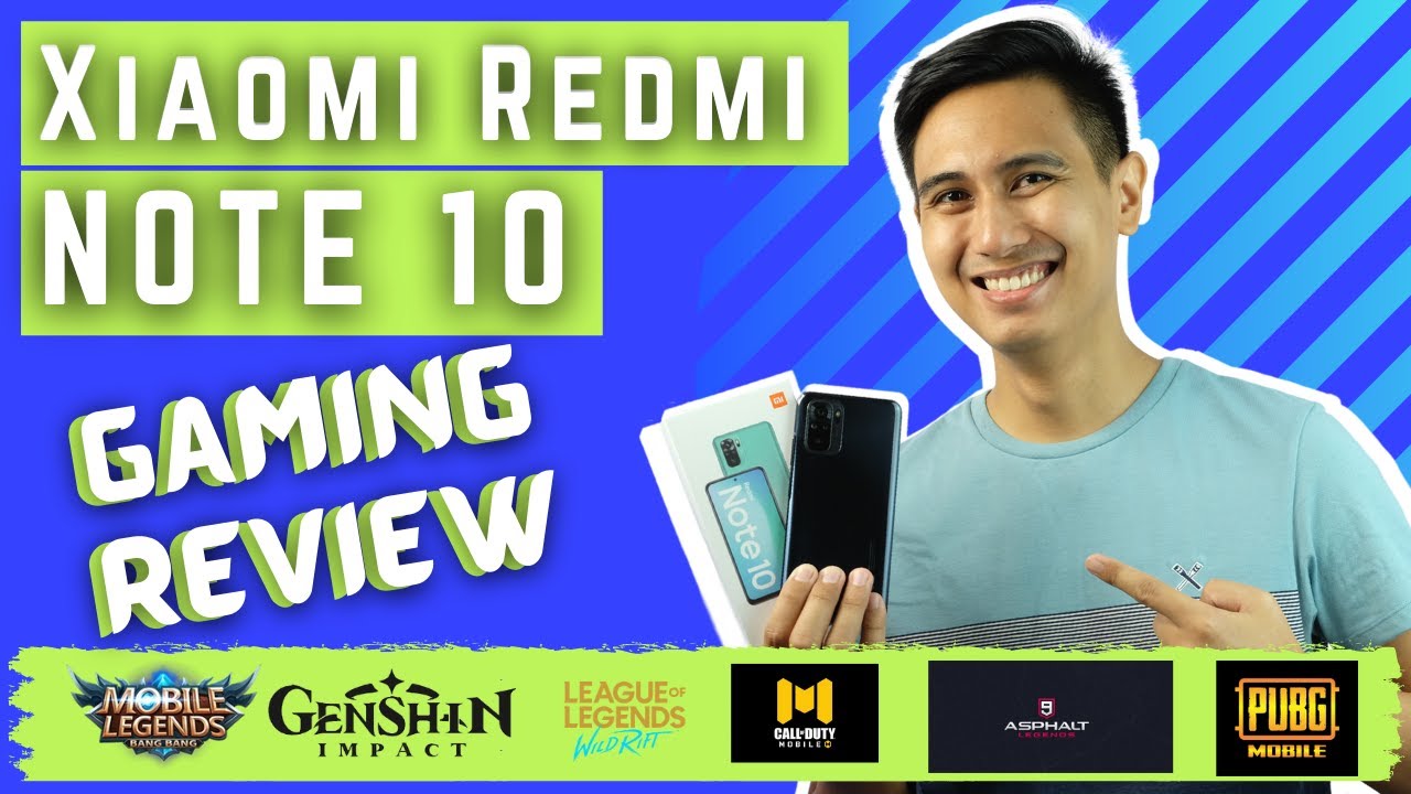 XIAOMI REDMI NOTE 10: GAMING & BATTERY TEST, 6 GAMES TESTED