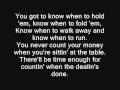 Keny Rogers - The gambler lyrics