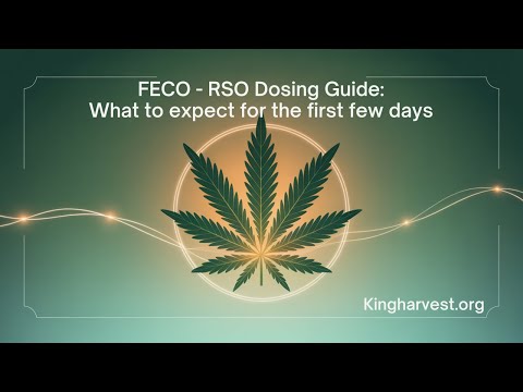 FECO - RSO Dosing Guide: What to expect for the first few days