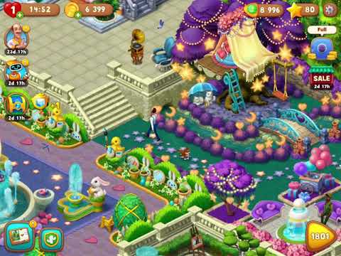 Gardenscapes Minigame After Level 1800