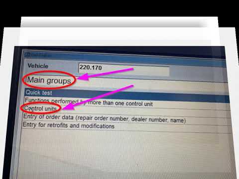MBZ 220 Instrument Cluster - Mileage Update / Xentry - FastOEM.com