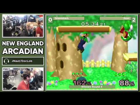 NE Melee Arcadian 8 - Greenstach (Luigi) vs. Guex (Yoshi) - Melee WR4
