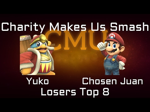 Charity Makes Us Smash Project M Bracket Losers Top 8 - Yuko (Dedede) vs. Chosen Juan (Mario)