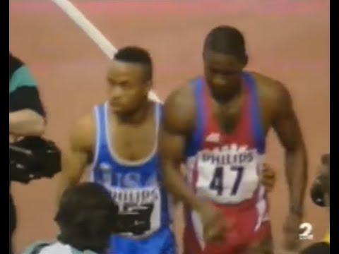 Andre Cason vs Linford Christie vs Ben Jonhson 60m Final  ( 1991 IAAF World Indoor Championships  )