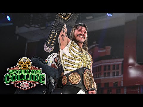 Rey Mysterio crowns Dominik Mysterio the AAA Mega Champion: Worlds Collide 2025 highlights