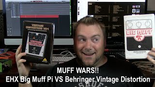 Video thumbnail for Muff Wars!! EHX Big Muff Pi VS Behringer Vintage Distortion by Cryptic Mask Guitar