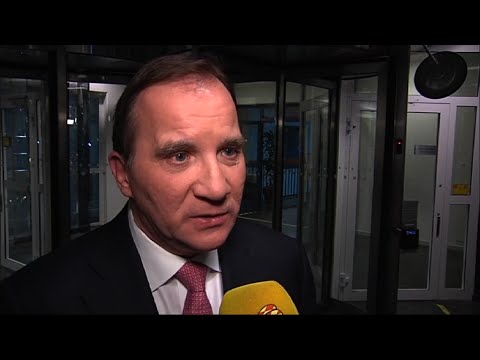 Löfven (S) och Kinberg Batra (M) efter årets första partiledardebatt