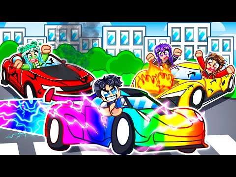 FASTEST CAR SPEEDRUNNER vs HUNTERS In DRIVING EMPIRE!