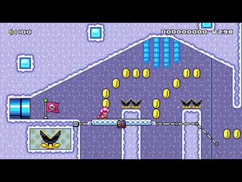Ice Cave Athletics by dollenjwz 🍄 Super Mario Maker 2 ✹Switch✹ #axx