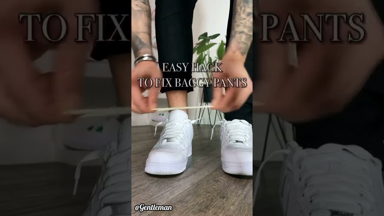 Easy hack to fit baggy pants