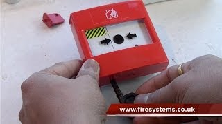 Resetting a Fire Alarm Manual Call Point