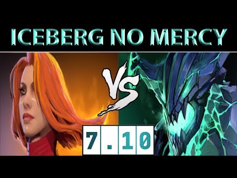 Iceberg [Lina] vs [Outworld Devourer] ► No Mercy ► Dota 2 7.10