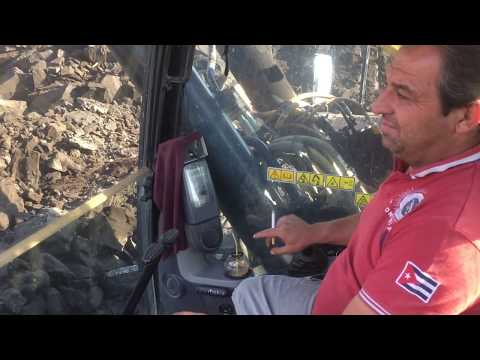 Caterpillar 385C L Excavator Loading Coal On Trucks - Sotiriadis Mining Works