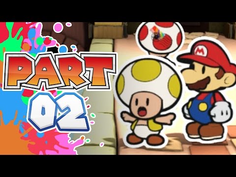 Paper Mario Color Splash 100% Walkthrough - Part 2 - Port Prisma Mini Star #1