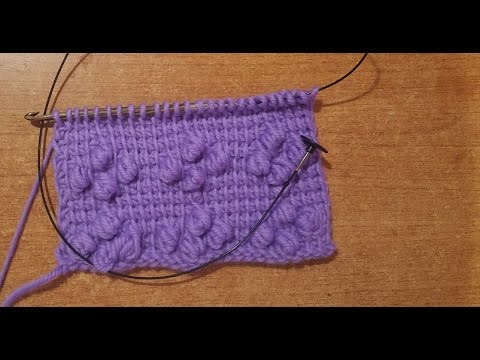 Tunisian Crochet Bobble Stitch "Infinity" Crochet Tutorial
