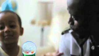 Amazing Rapping Baby on Ellen show - khaliyl iloyi rapping at 2 years old with Alim Kamara