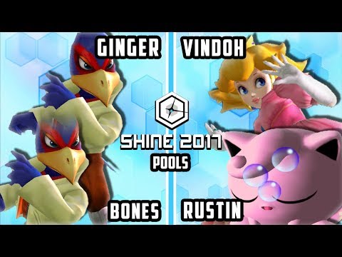 Shine 2017 SSBM - Ginger & Bones Vs. Vinodh & Rustin - Smash Melee Doubles Pools