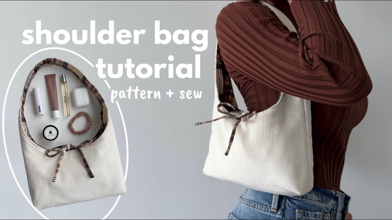 DIY shoulder bag tutorial | how to pattern + sew